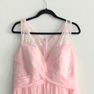 Custom pink and lace dress - never worn!